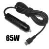 Универсальный сетевой адаптер питания 65 Вт 20 В постоянного тока Адаптер USB C PD Автомобильное зарядное устройство