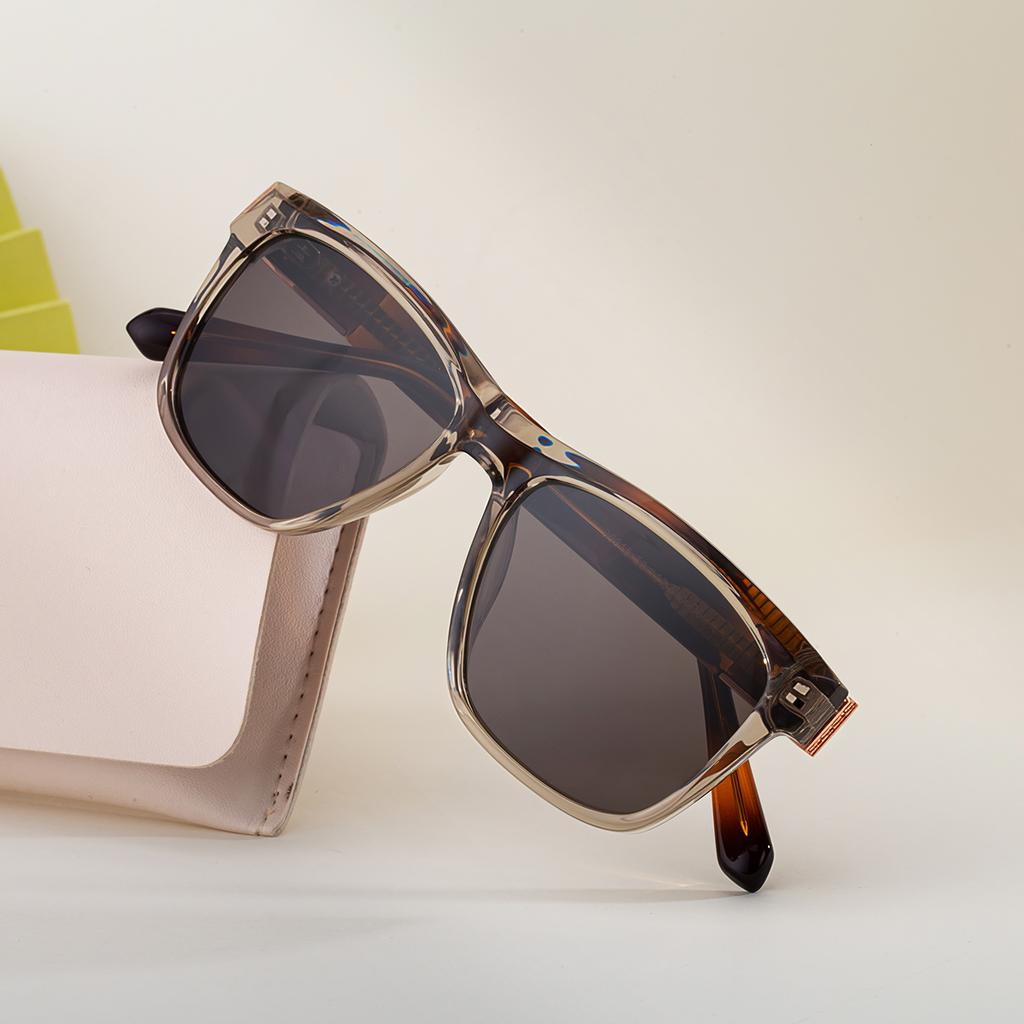 Partagas Fashion Trendy Designer Custom Logo Square Pin-in Temples UV400 Shades Sun Glasses Sunglasses for Women Men Unisex