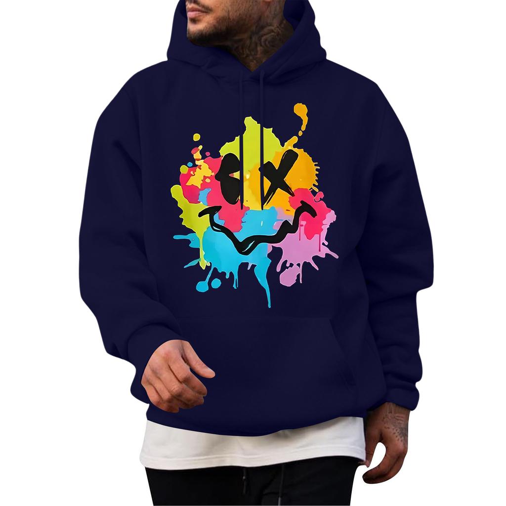 Men's Casual Hoodie Fashion Sweatshirt With Hood Leisure Tops Teenager Streetwear Fashion Long Sleeve Shirt Warm