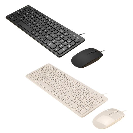 568 Проводная клавиатура Передача 96 клавиш Чувствительная Стабильная USB Бесшумная Ультратонкая ПК Мышь