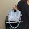 Large Capacity Rhinestone Shoulder Bag Korean Style Female Tote Bag  Daily Use