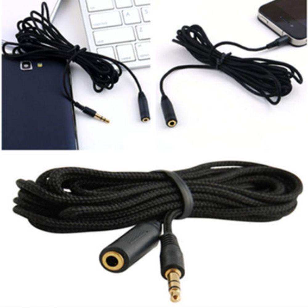 Extender 1.5M Wire Headphone Female Cord 4.9ft F/M To Extension 3.5mm Stereo Cable