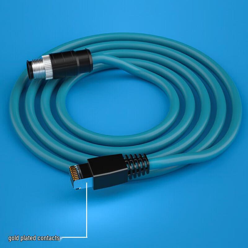 Leweida High-Flex Industrial GigE Camera Cable M12 to RJ45