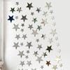 20 Star Wall Stickers 3D Acrilico Irregular Mirror Vanity Living Room Decor Cartoon Wall Stickers Para Childrens Room Home Decor