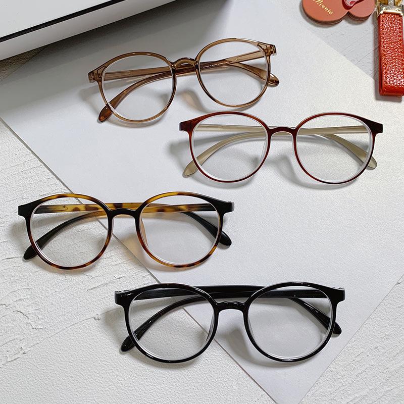 Anti-Blue Glasses Male Personality Large Frame Student Flat Mirror Female Myopia Finished Product Degree Generation