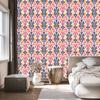 Baroque Damask Wallpaper in Purple and Coral for Living Room and Bedroom 50x1000
