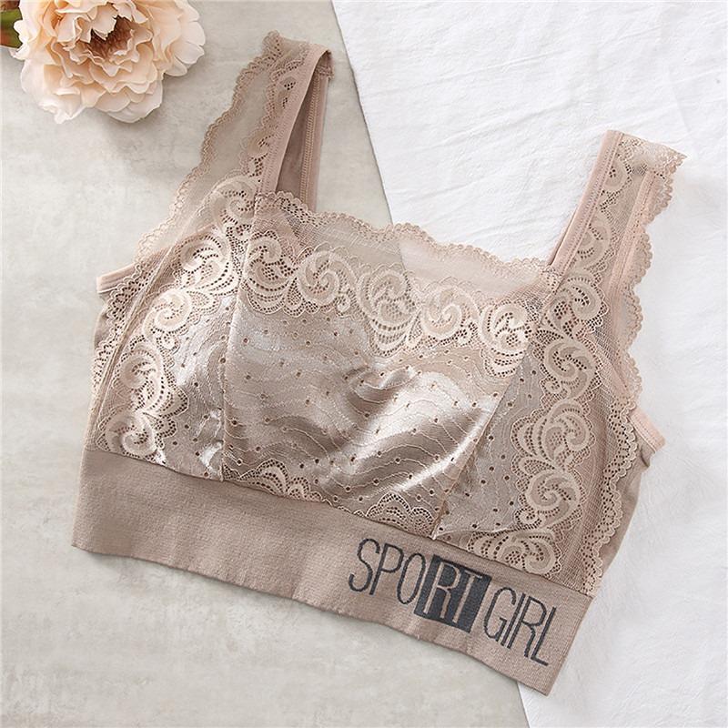 Sexy Lace Seamless Women's Bra Comfortable Breathable Sports Beauty Back Vest Chest Tube Top Underwear