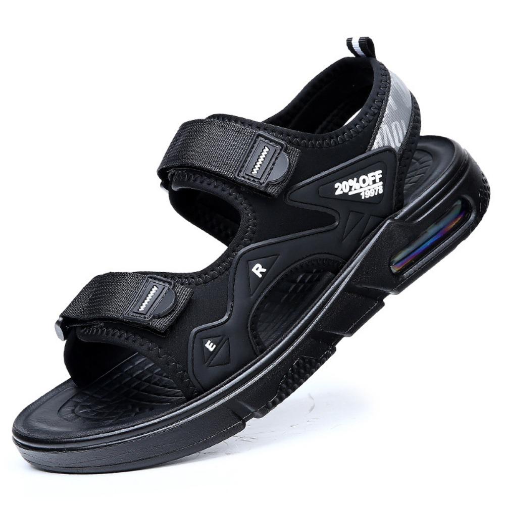 Мужские летние сандалии дышащие уличные спортивные пляжные шлепанцы нескользящие модные вьетнамки повседневная обувь