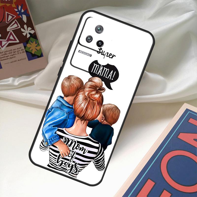 Fashion Super Mom Case For Xiaomi 13 14 Ultra 11T 12T 13T Pro 12 Lite POCO X6 M6 Pro X3 X4 X5 M5s F3 F5 Cover