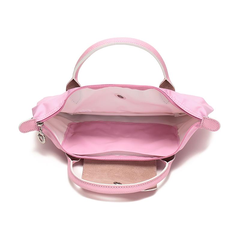 Longchamp Складная тканевая сумка-тоут Le Pliage Club 23, однотонная, с короткими ручками, женская, цвет розовый, 1621619P36