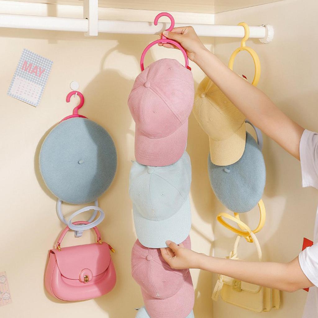 Hat Sorting Storage Rack Hat Holders Hook Scarf Bag Baseball Cap Rack Organizer Storage Door Hanger Storage Holder for Closet Bedroom