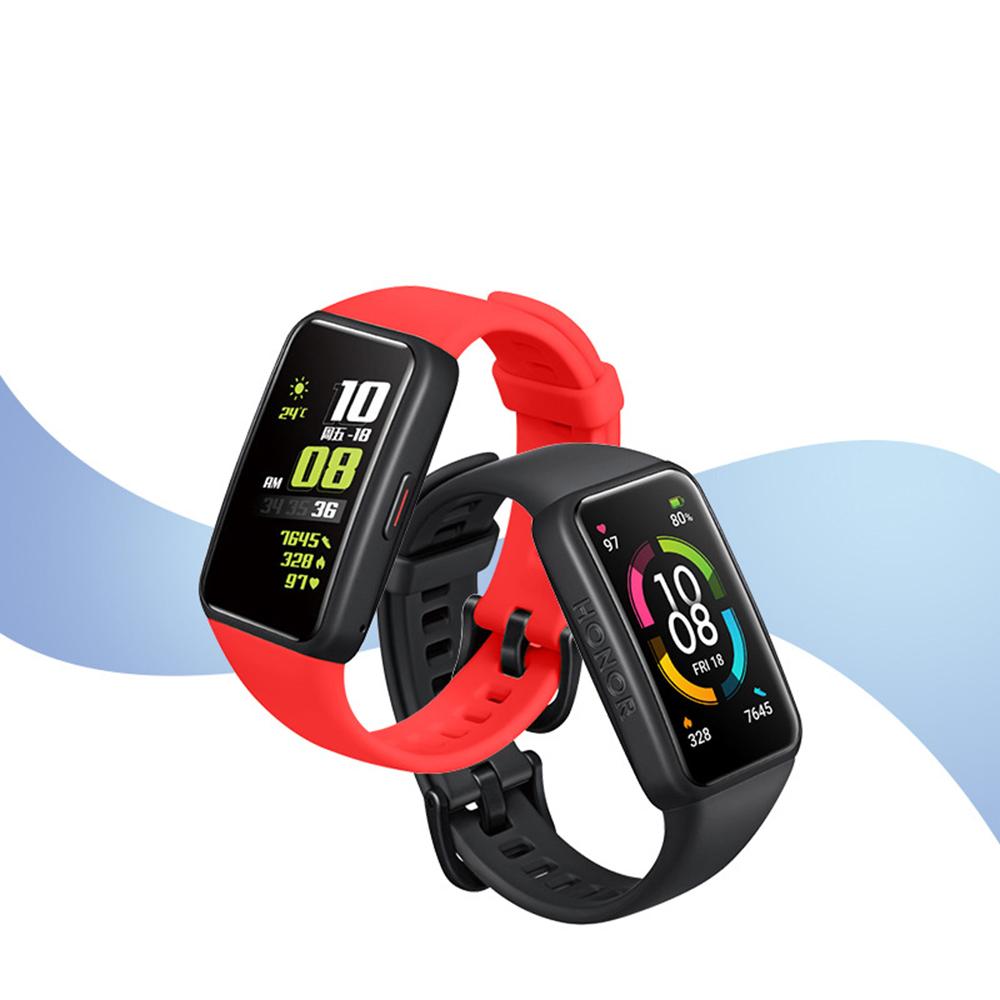 Спортивный ремешок Браслет Ремешок для часов Замена Силиконовый Для Honor Band 6 Huawei Band 6