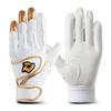 DeMARINI Batting Glove Both White X WB5745205L DM-2 (for Hands), Large, Gold,