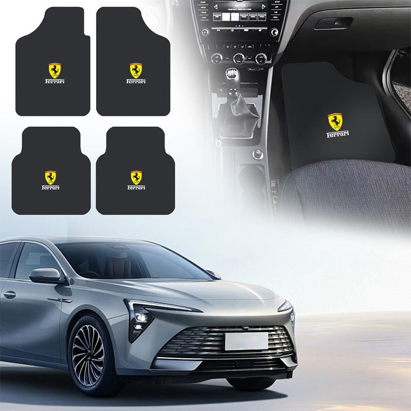 Car Floor Mats Front Rear Carpet Anti-slip Protection Pad For Ferrari 308 GT4 328 GTB GTS F355 Modena F430 458ltalia 488 Tributo JW6