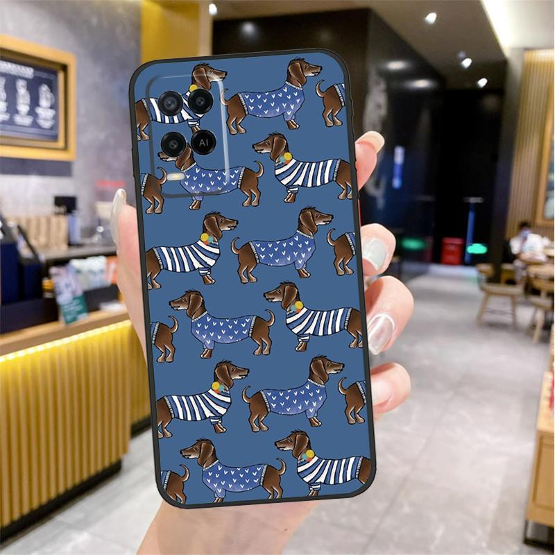 Dachshund Teckel Dackel Dog Case For Oppo A96 A76 A16 A17 A18 A60 A80 A40 A38 A58 A78 A98 A94 A74 A54 A15 A57 A77 A5 Pro