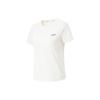 Li Ning Womens Running Series Casual Comfortable Solid Color Short Sleeve T-Shirt Women Tops Off-White ATSU202-2
