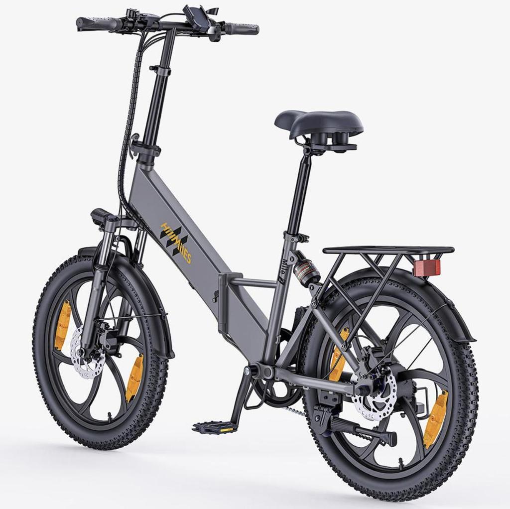 HillMiles Mile 2 Adult electric bicycles 250W motor 36V 13Ah battery 20x3.0-inch tires Shimano 7-speed Hydraulic disc brakes