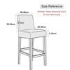 Elastic Stretch Counter Height Bar Stool Cover Dustproof Bar Stool Seat Covers  Dining Room