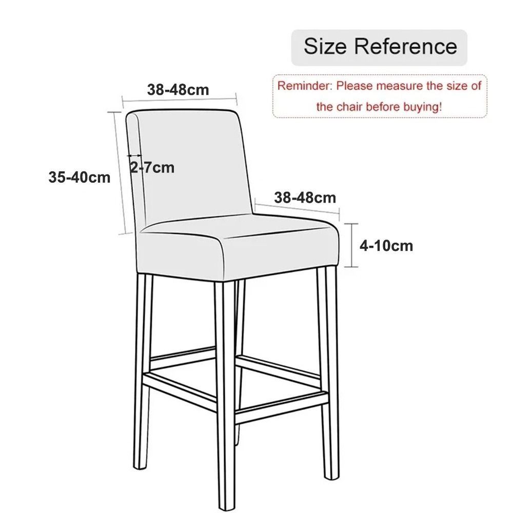 Elastic Stretch Counter Height Bar Stool Cover Dustproof Bar Stool Seat Covers Dining Room
