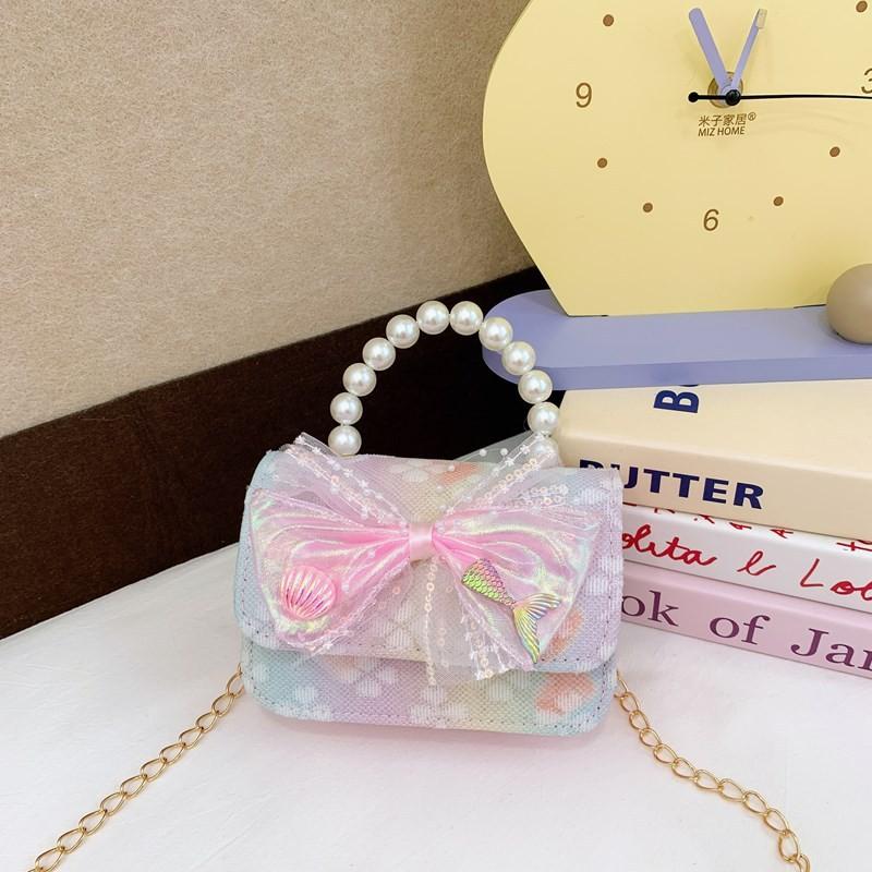 Stylish Charming And Handbag For Girls Featuring Princess Theme And Adorable Bow