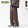 Мужские и женские свободные винтажные брюки осень-весна Y2K бежевые повседневные брюки мешковатые широкие брюки брюки уличная одежда для мужчин корейская одежда