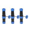 3PCS Industrial Electrical Power Cable Connector 2Pin IP68 Waterproof Aviation Bulkhead Connector AC