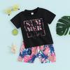 Летний комплект из 2 предметов для мальчика: топ с короткими рукавами + шорты с принтом ананаса, пляжная одежда