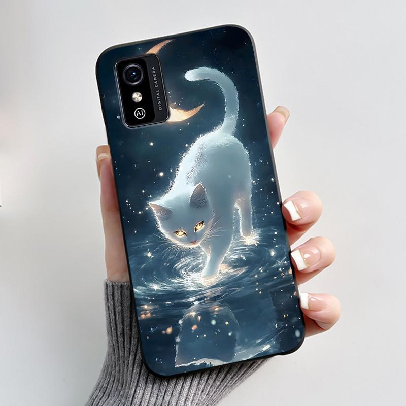 Милый мультяшный чехол для ZTE Blade L9 Fundas Capa Печатный корпус Защитная крышка Мягкий силикон Черный корпус Ударопрочный Coque