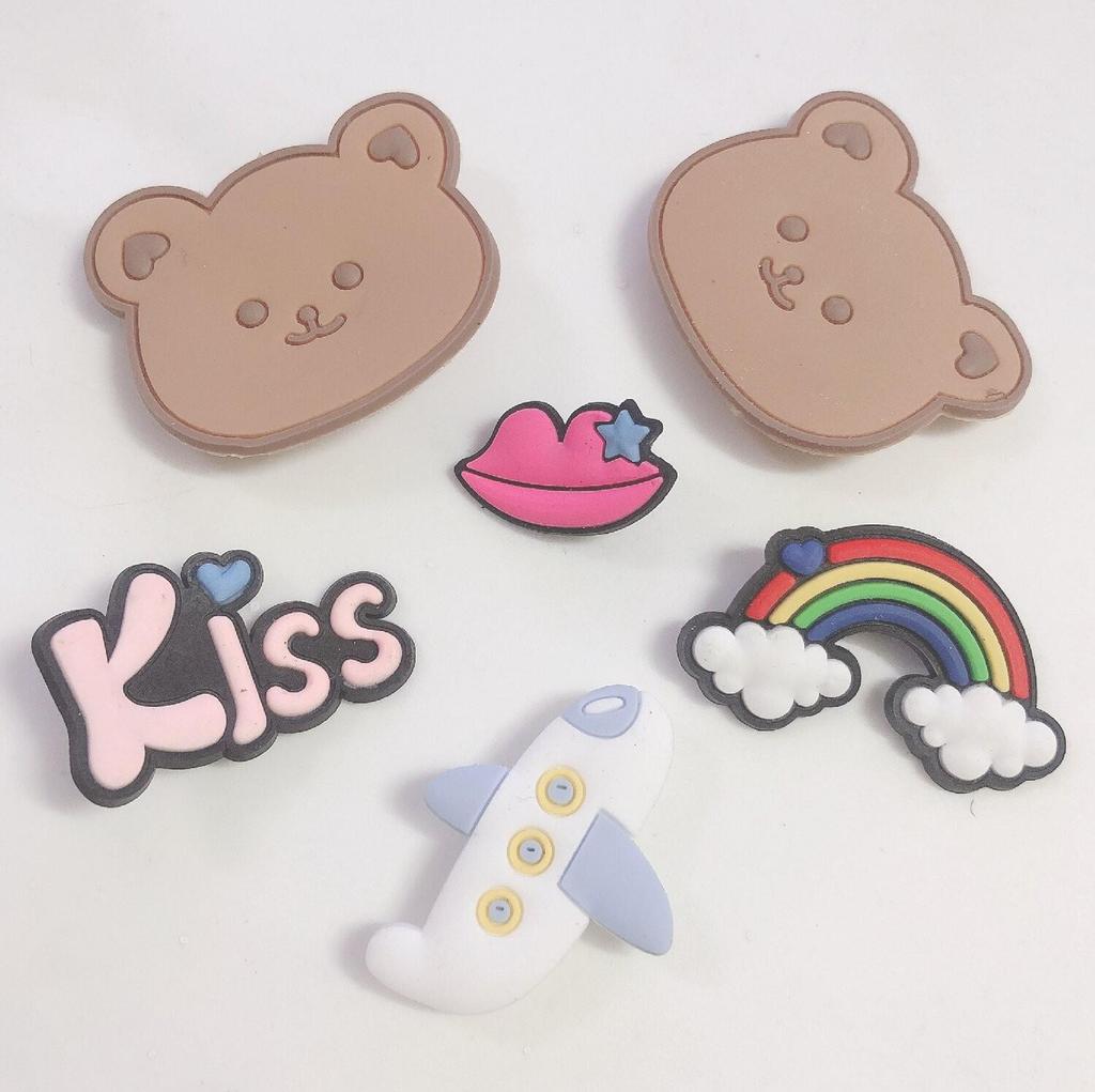 Аксессуары для обуви в стиле аниме своими руками: Тапочки, сандалии, пряжки для обуви с отверстиями и цветочные украшения для мужчин и женщин