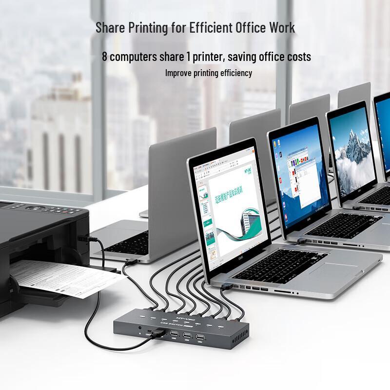 MT-viki MT-SU84 8-портовый 4-выходной USB-переключатель для совместного использования