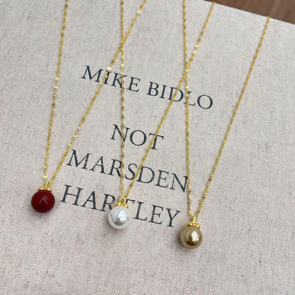 Korean Fashion Pearl Pendant Necklace: Elegant, Versatile, Multi-Color Clavicle Chain for Women