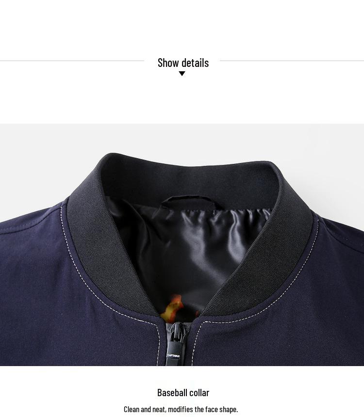 Мужская повседневная куртка в корейском стиле с воротником-стойкой для мотоциклистов