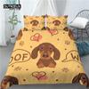 Home Living Luxury 3D Cut Dog Print 2/3Pcs Comfortable Duvet Cover PillowCase Bedding Sets Queen and King EU/US/AU Size