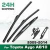 Для Toyota Aygo AB10 2005-2014 2006 2007 2008 Дворник Дворники передний и задний Лобовое стекло Стеклоочистители 26"+26"+12