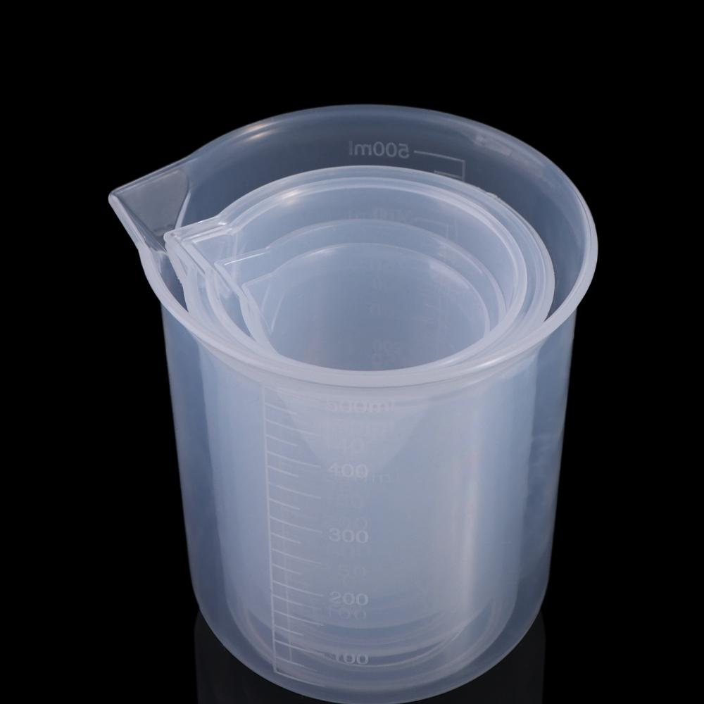 Утолщенный Штабелируемый Пластиковый Прозрачный Мерный Стакан Стаканы для Смешивания Мерный Цилиндр с Градуировкой