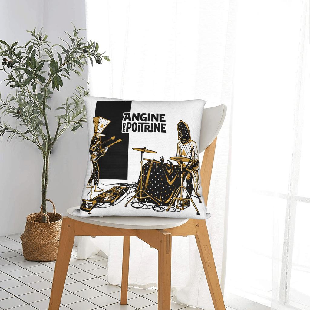 Band Angine De Poitrine Pillowcases Cute Funny Pillow Case For Living Room Sofa Square Pillow Cover