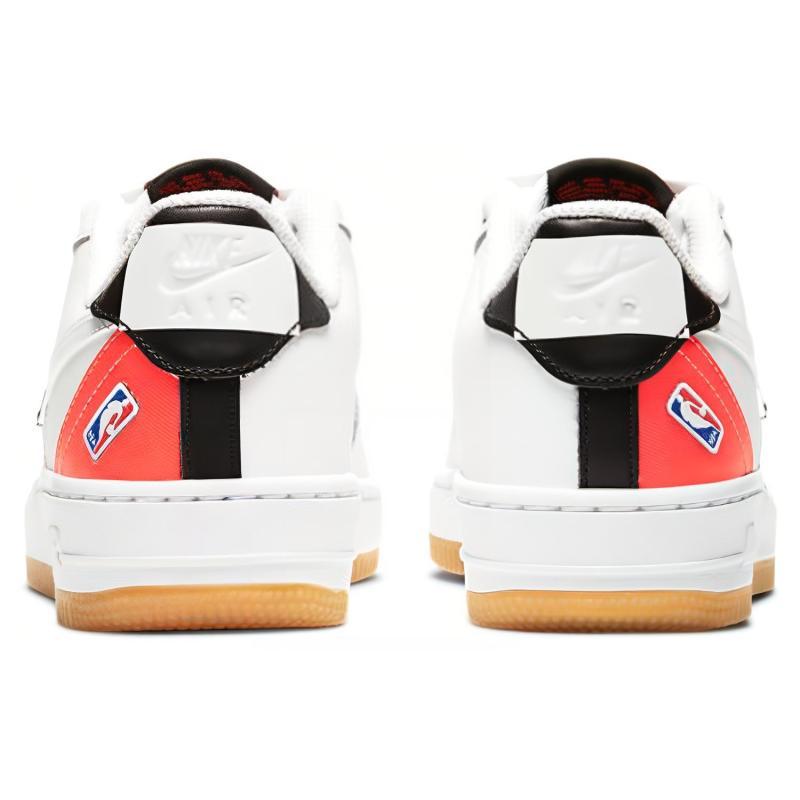 Nike Air Force 1 LV8 NBA White Crimson Gum GS Sneakers CT3842-101