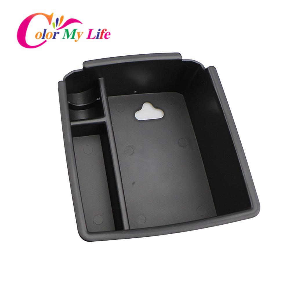 Ящик для хранения в автомобильном подлокотнике Color My Life для Volkswagen VW Tiguan Mk2 2016 — внутренний ящик для хранения на центральной консоли