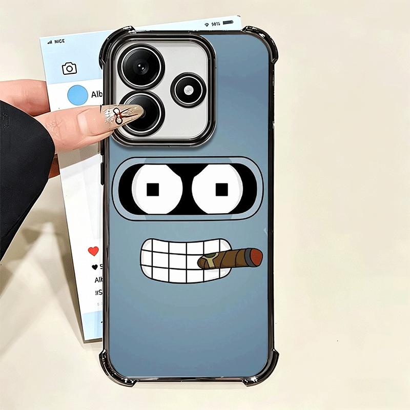 Мультяшный Забавный F-Футурама Мягкий Чехол Для Телефона Для Xiaomi Poco X7 X8 Pro Max X6 X5 X3 F8 Ultra F7 M8 M7 M5S Redmi 15C 15A 15 14C 13C