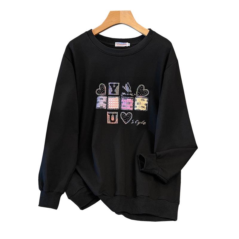 200/350 Jin Oversized 300 Jin Loose Autumn Hoodie Bust Sizes 150-170