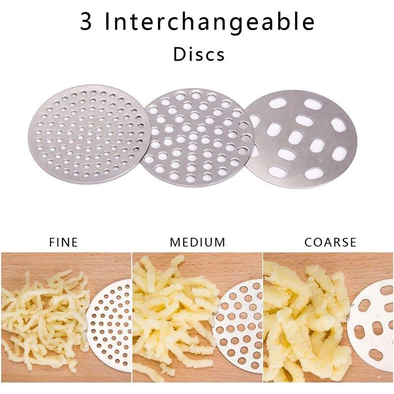 3 в 1 пресс для картофеля из нержавеющей стали, ручная соковыжималка для фруктов и овощей, кухонные инструменты для картофеля