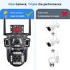New 12MP 6K Multi-Lens PTZ IP Camera with Three Screen Auto Tracking Ai Human Detection Wireless Security CCTV Surveillance Cameras