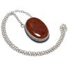 Natural Hematoid Gemstone Handmade 925 Sterling Silver Gift Necklace 20" t1A18
