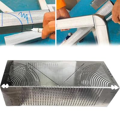 Инструмент для разметки дуг Прецизионный гибкий угол Алюминиевый сплав Угломер для торцовки Многофункциональный инструмент для разметки линий Линейка