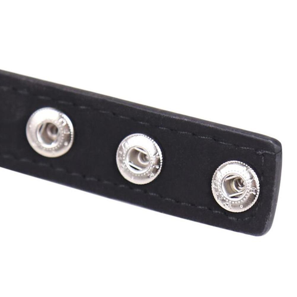 Heart-shaped Leather Collar Ring Female Choker Necklace Punk Rivet Jewelry Accessories BDSM Game