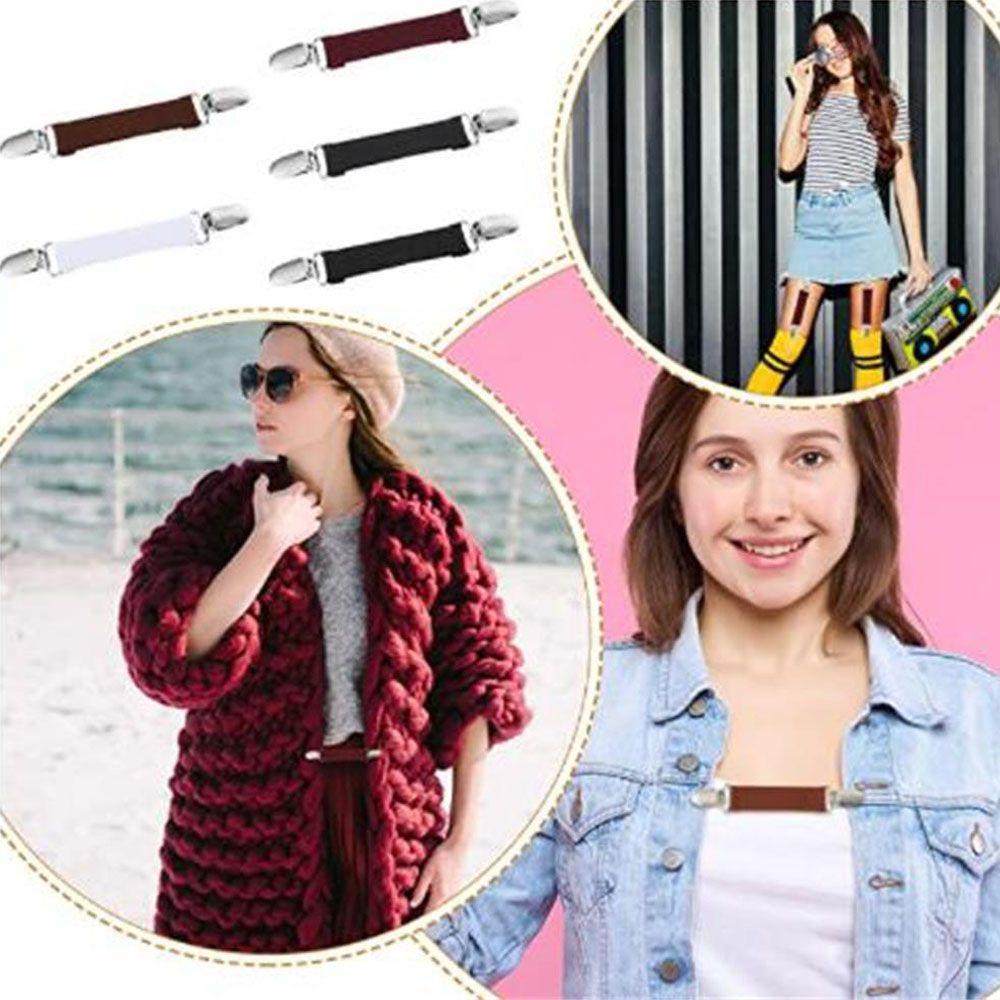 Winter Retro Sweater Blouse Pin Fit Dress Cinch Clips Duck Clip Clasps Shawl Brooch Cardigan Clip