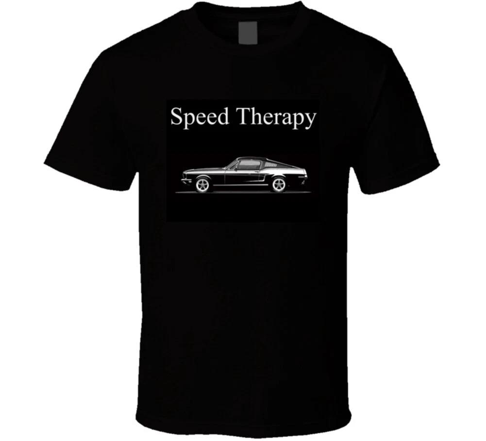 Speed Therapy 1968 Mustang Fastback Musclecar Gt Pony Race 67 68 T Shirt Mens Kids Womens Boys girls children