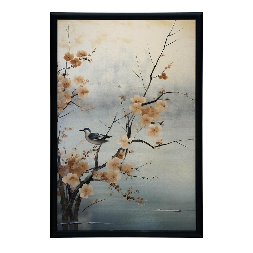 Wiosenne Cuda Na Wiśni Wiosenne Cuda Na Wiśni, 30X40 Cm, Rama Drewniana Ciemny Brąz, Papier Matowy 230 Gsm