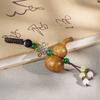 Chinese Style Sandalwood Gourd Keychain Pendant Gourd Car Keychain Wooden Pendant Phone Chain  Men