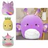 Очаровательная мягкая игрушка Squishmallows, плюшевый единорог, динозавр, мягкая подушка для детей